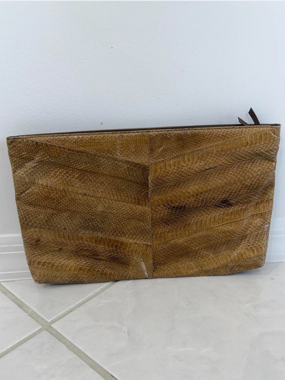 Vintage Snakeskin Clutch